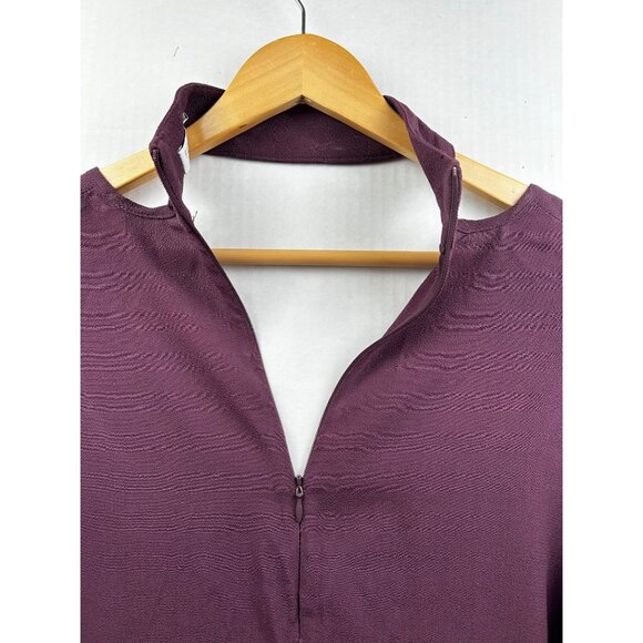 FLYNN SKYE WOMEN'S CHOKER MINI DRESS LARGE Y2K PLUM BELL SLEEVE ROMANTIC GOTH - Picture 5 of 7